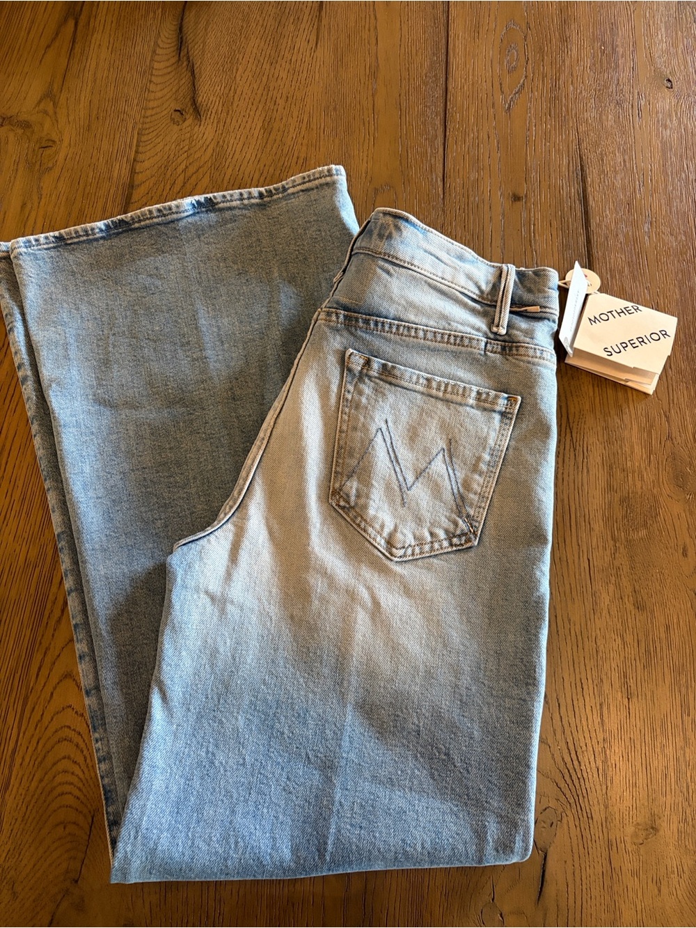 MOTHER Light Blue High-Rise Straight Jeans - Picture 5 of 5